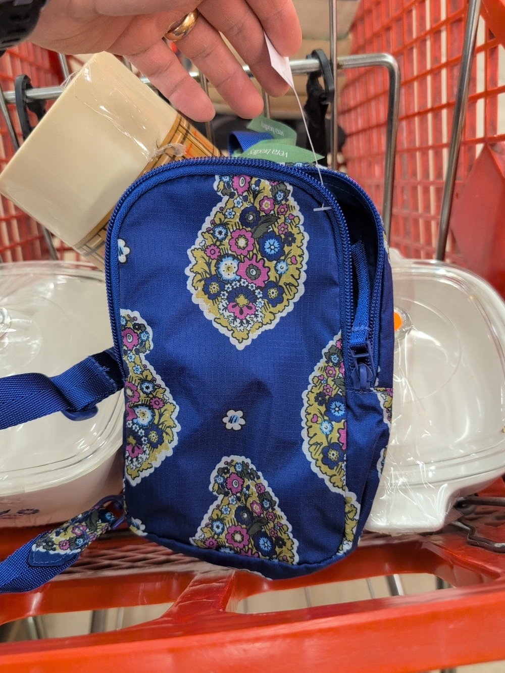 Vera Bradley Blue Floral Crossbody Bag - Women